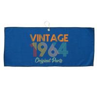 Vintage 1964 Original Parts 60th Birthday Large Microfiber Waffle Golf Towel