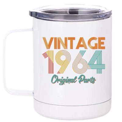 Vintage 1964 Original Parts 60th Birthday 12 oz Stainless Steel Tumbler Cup