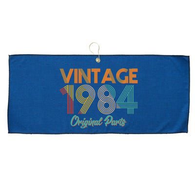 Vintage 1984 Original Parts 40th Birthday Large Microfiber Waffle Golf Towel