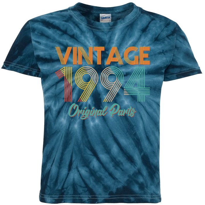 Vintage 1994 Original Parts 30th Birthday Kids Tie-Dye T-Shirt