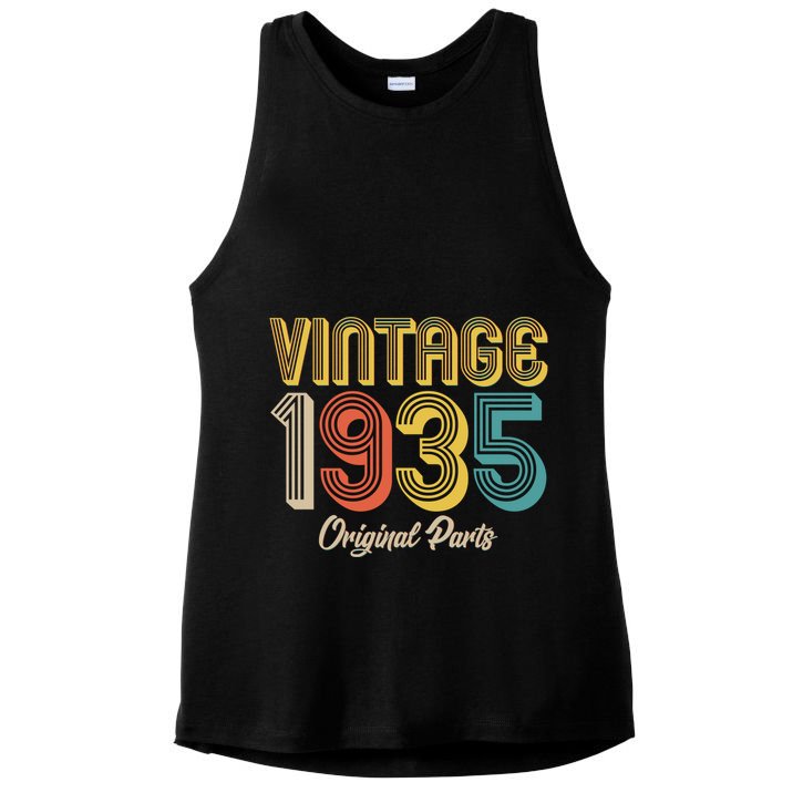 Vintage 1935 Original Parts 90th Birthday Ladies PosiCharge Tri-Blend Wicking Tank