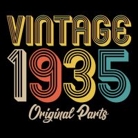 Vintage 1935 Original Parts 90th Birthday Backpack