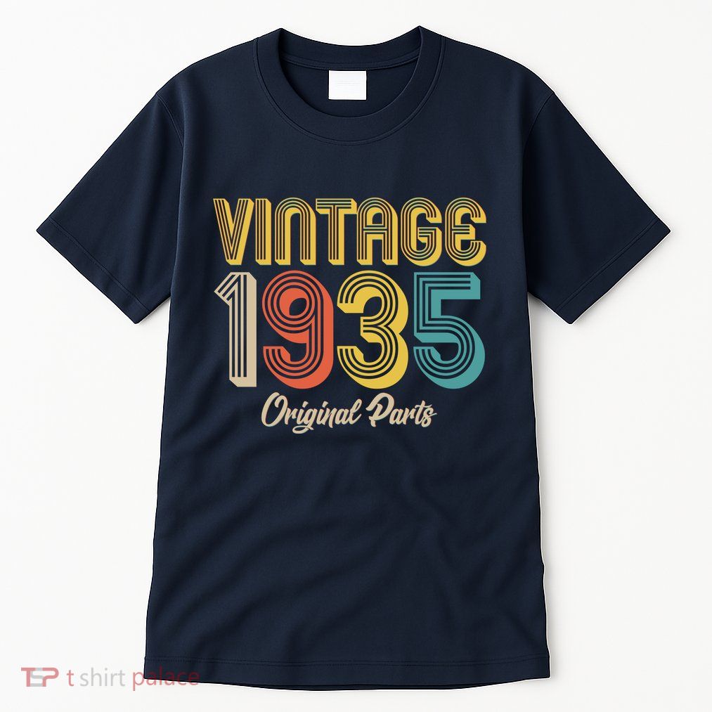 Vintage 1935 Original Parts 90th Birthday Tall T-Shirt