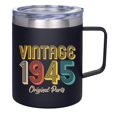 Vintage 1945 Original Parts 80th Birthday 12oz Stainless Steel Coffee Mug