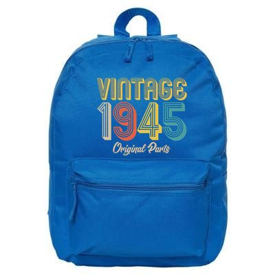 Vintage 1945 Original Parts 80th Birthday 16 in Basic Backpack
