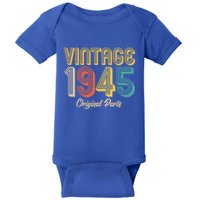 Vintage 1945 Original Parts 80th Birthday Baby Bodysuit