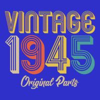 Vintage 1945 Original Parts 80th Birthday Baby Bodysuit