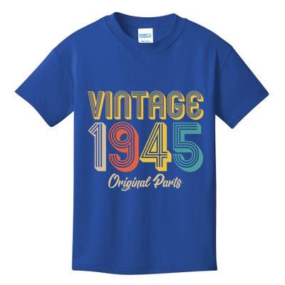 Vintage 1945 Original Parts 80th Birthday Kids T-Shirt