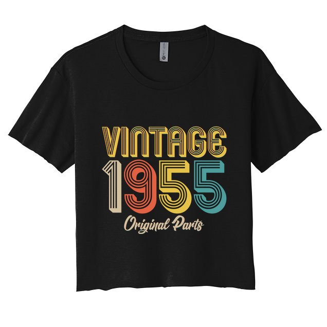 Vintage 1955 Original Parts 70th Birthday Crop Top