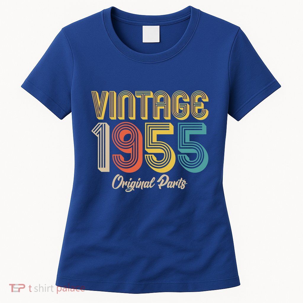 Vintage 1955 Original Parts 70th Birthday Womens T-Shirt