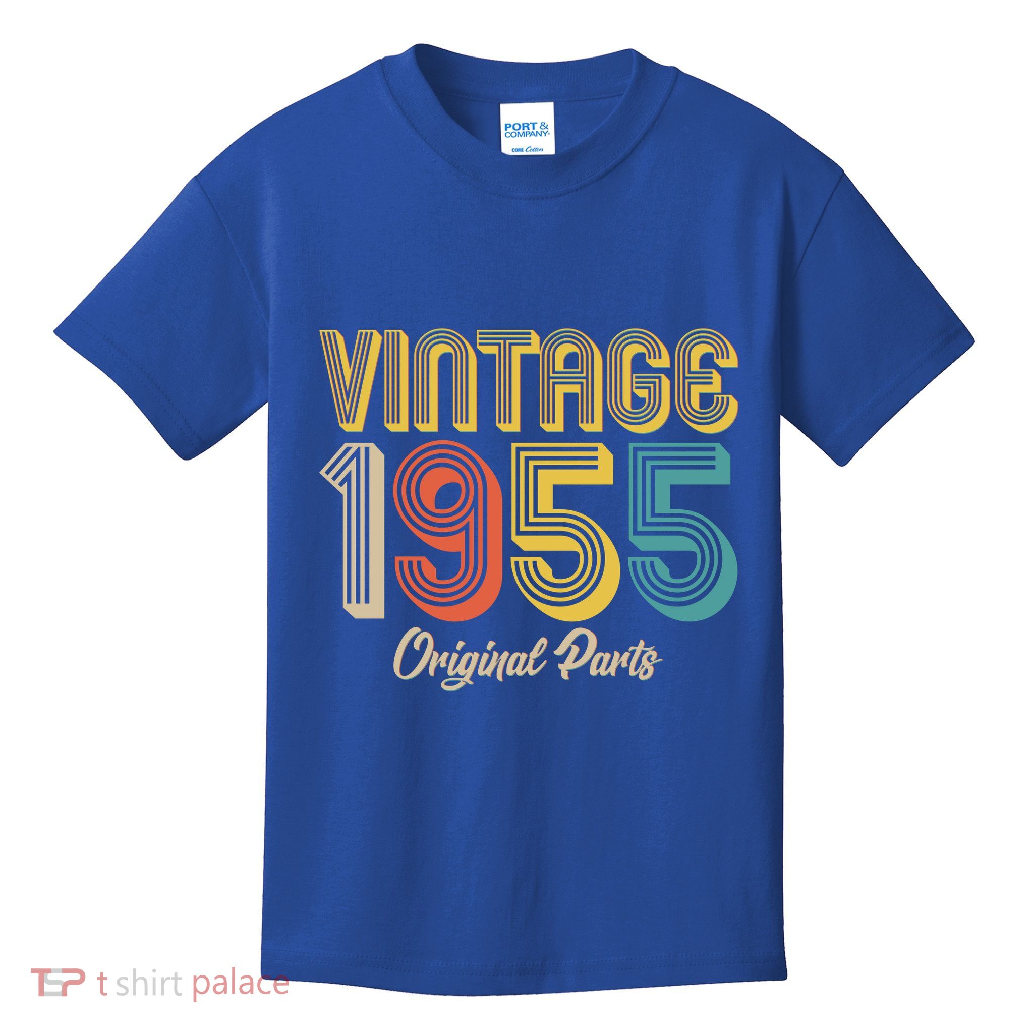 Vintage 1955 Original Parts 70th Birthday Kids T-Shirt