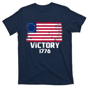 Victory 1776 Patriotic Betsy Ross American USA Flag 13 Stars T-Shirt