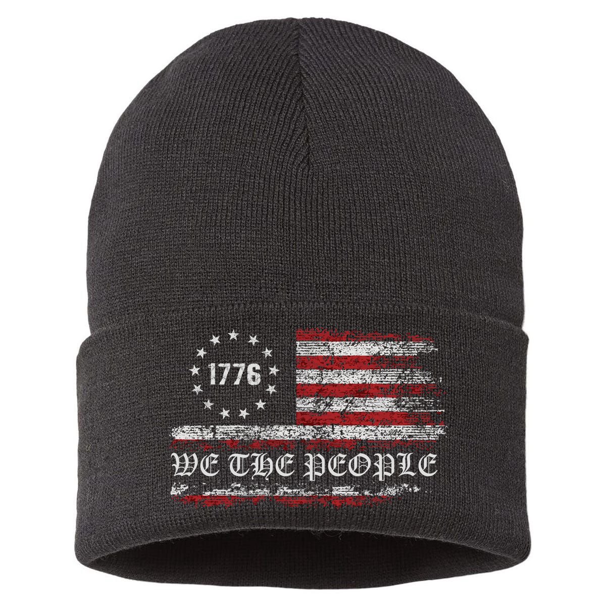 Vintage 1776 Patriotism Sustainable Knit Beanie