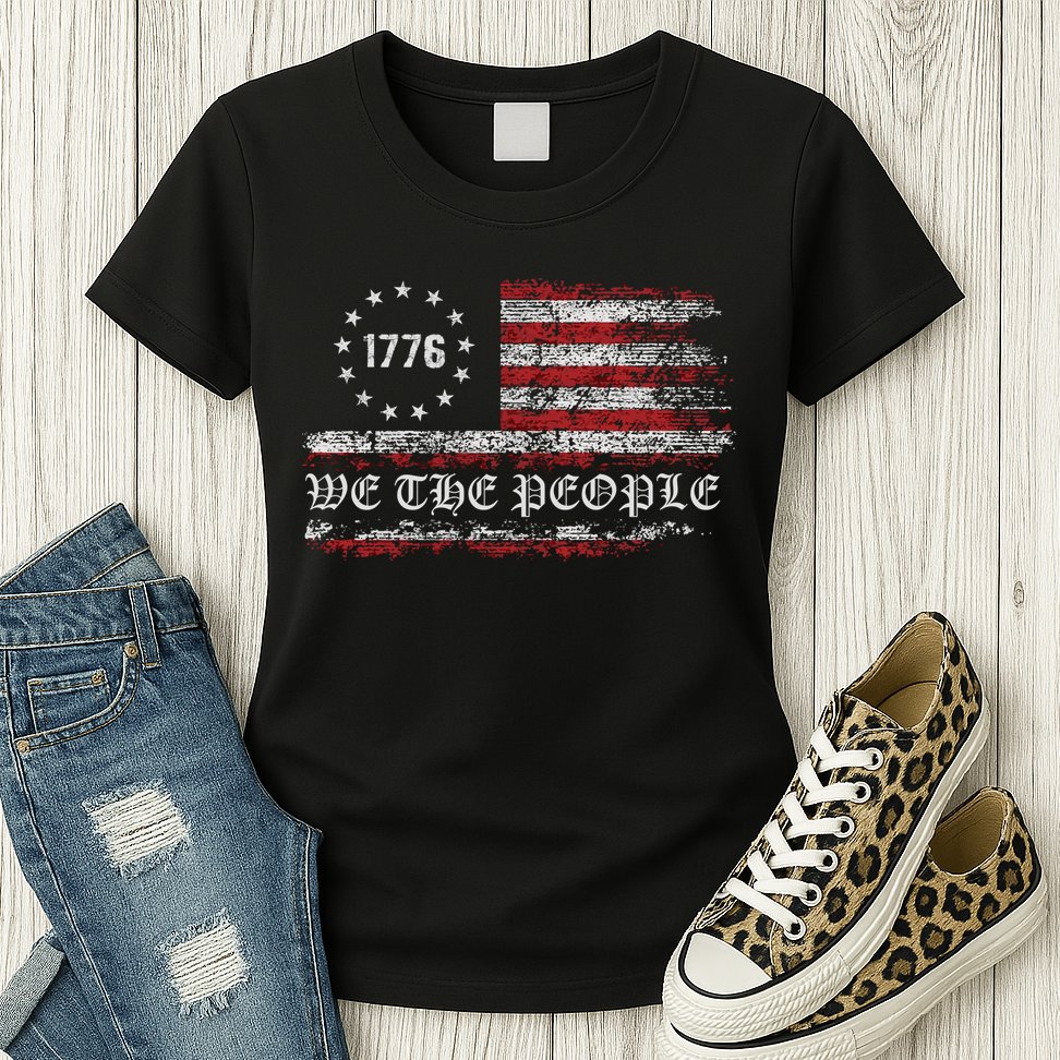 Vintage 1776 Patriotism Womens T-Shirt