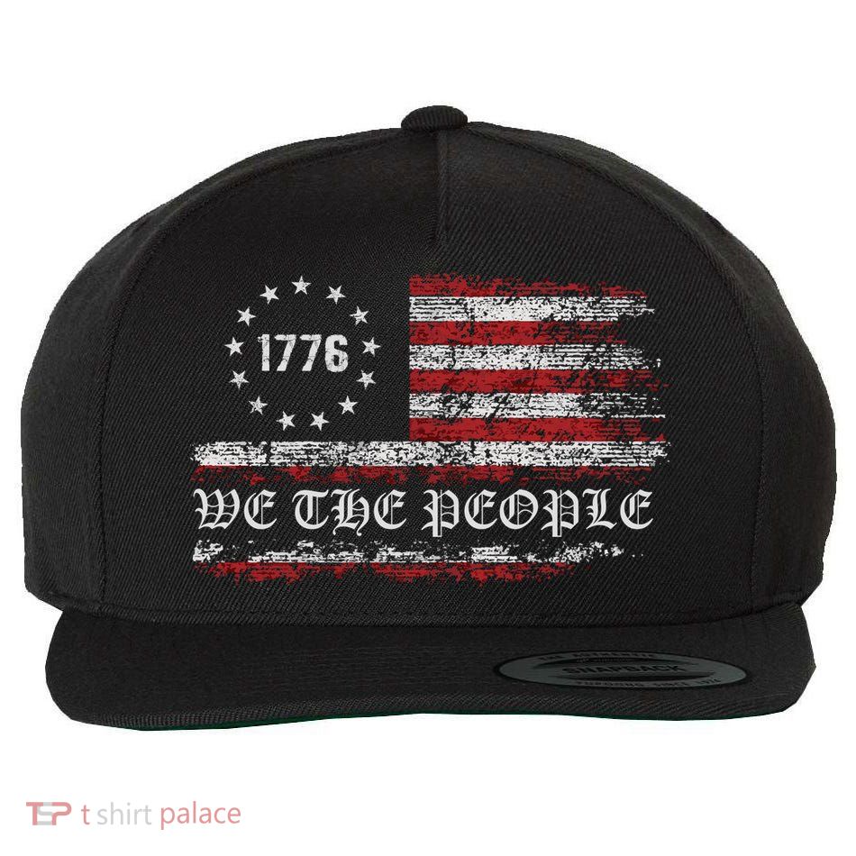 Vintage 1776 Patriotism Wool Snapback Cap