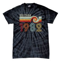 Vintage 1982 Retro Birthday Gift Tie-Dye T-Shirt