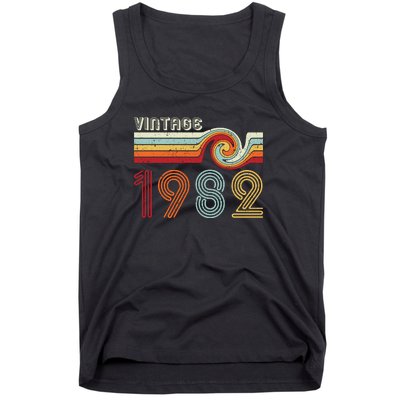 Vintage 1982 Retro Birthday Gift Tank Top