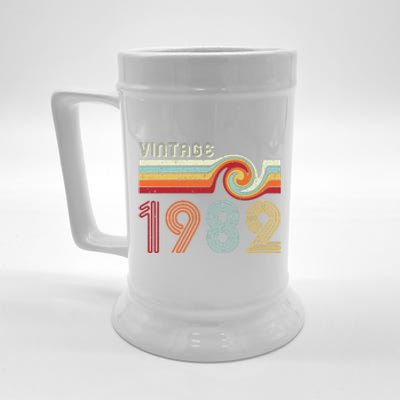 Vintage 1982 Retro Birthday Gift Beer Stein