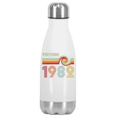 Vintage 1982 Retro Birthday Gift Stainless Steel Insulated Water Bottle