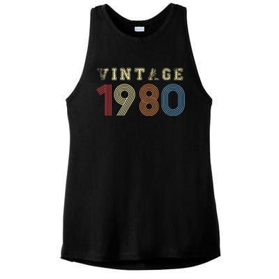 VINTAGE 1980 | RETRO 1980 Ladies PosiCharge Tri-Blend Wicking Tank