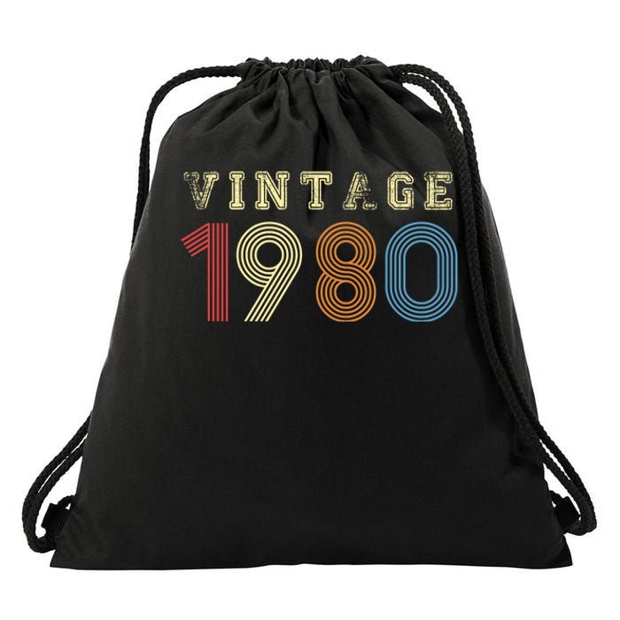 VINTAGE 1980 | RETRO 1980 Drawstring Bag