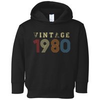 VINTAGE 1980 | RETRO 1980 Toddler Hoodie