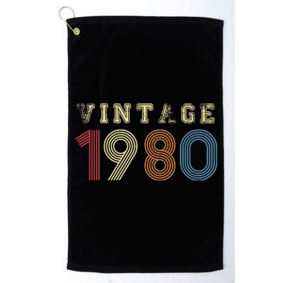 VINTAGE 1980 | RETRO 1980 Platinum Collection Golf Towel