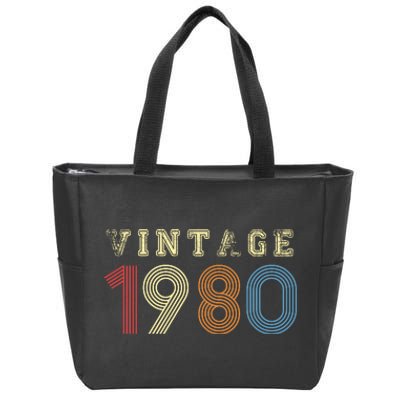 VINTAGE 1980 | RETRO 1980 Zip Tote Bag