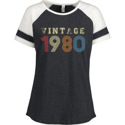 VINTAGE 1980 | RETRO 1980 Enza Ladies Jersey Colorblock Tee