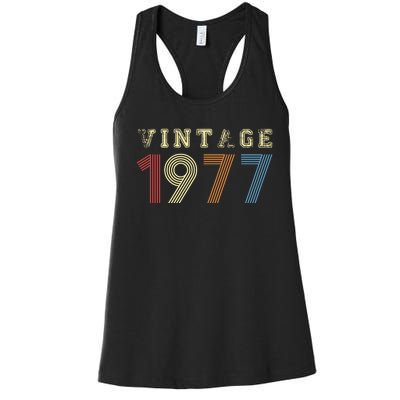 VINTAGE 1977| RETRO 1977 Women's Racerback Tank