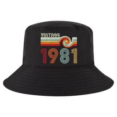 Vintage 1981 Retro Birthday Gift Cool Comfort Performance Bucket Hat