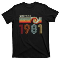 Vintage 1981 Retro Birthday Gift T-Shirt