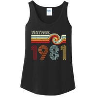 Vintage 1981 Retro Birthday Gift Ladies Essential Tank