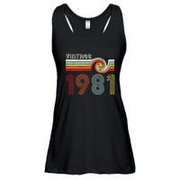 Vintage 1981 Retro Birthday Gift Ladies Essential Flowy Tank