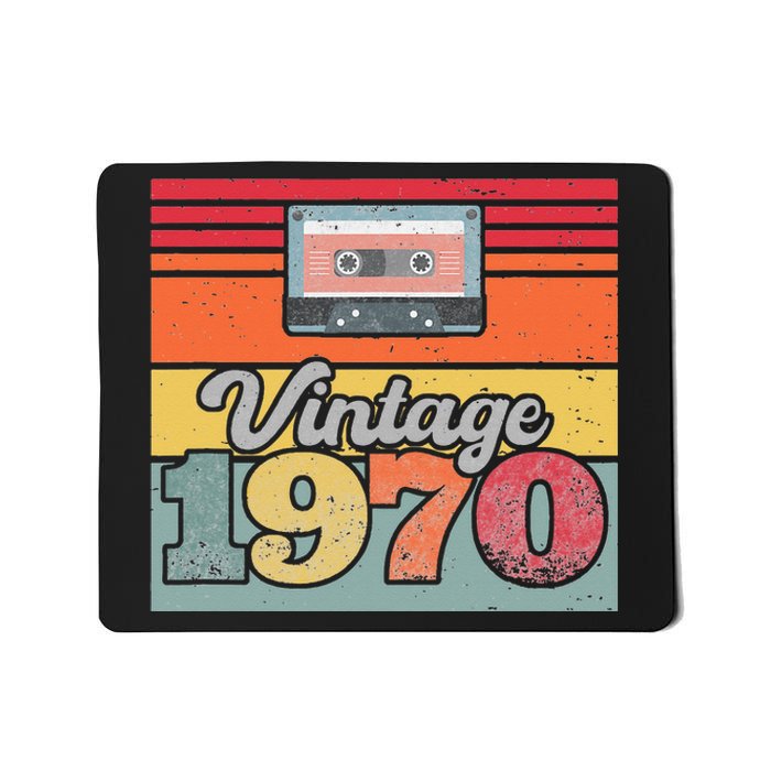 Vintage 1970 Retro Sunset Cassette Mousepad