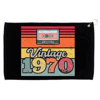 Vintage 1970 Retro Sunset Cassette Grommeted Golf Towel