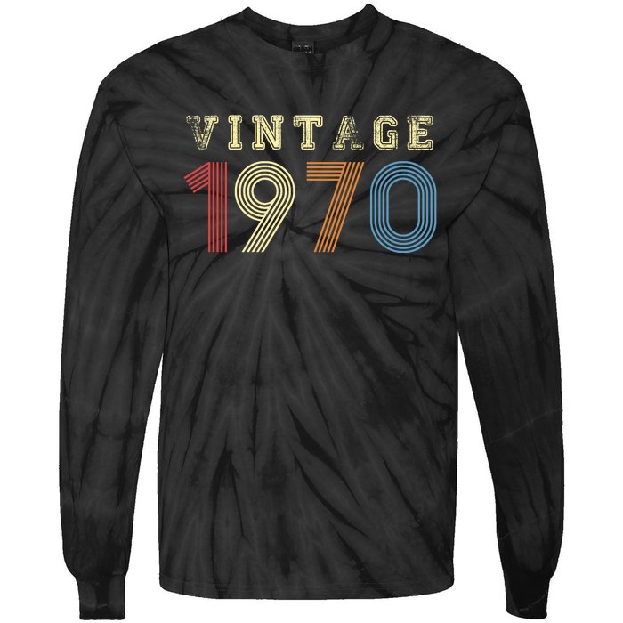 VINTAGE 1970| RETRO 1970 Tie-Dye Long Sleeve Shirt