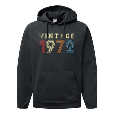 VINTAGE 1972| RETRO 1972 Performance Fleece Hoodie