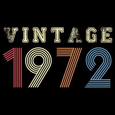 VINTAGE 1972| RETRO 1972 T-Shirt