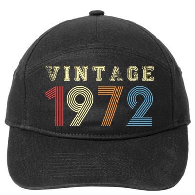 VINTAGE 1972| RETRO 1972 7-Panel Snapback Hat