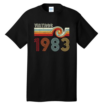 Vintage 1983 Retro Birthday Gift Tall T-Shirt