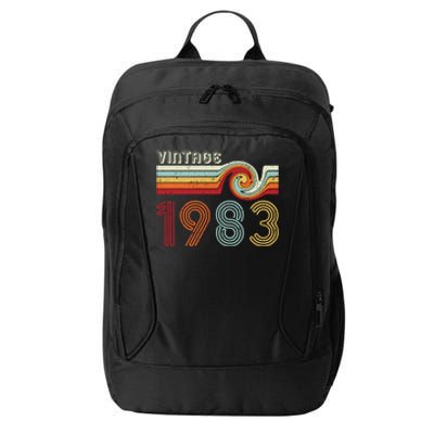 Vintage 1983 Retro Birthday Gift City Backpack