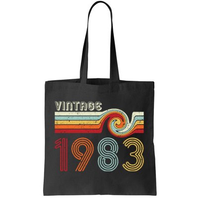 Vintage 1983 Retro Birthday Gift Tote Bag