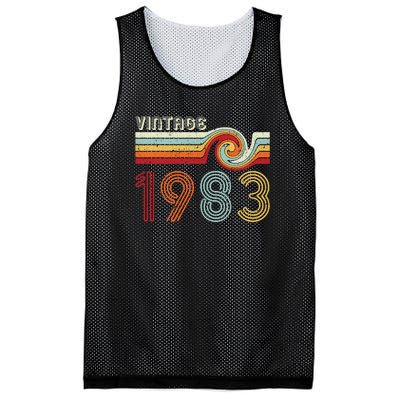 Vintage 1983 Retro Birthday Gift Mesh Reversible Basketball Jersey Tank