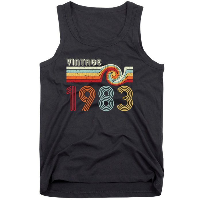 Vintage 1983 Retro Birthday Gift Tank Top