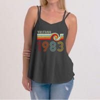 Vintage 1983 Retro Birthday Gift Women's Strappy Tank