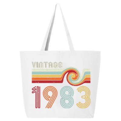 Vintage 1983 Retro Birthday Gift 25L Jumbo Tote