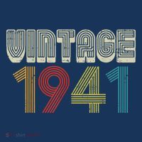 Vintage 1941 Retro 80 Years Old 80th Birthday Tall T-Shirt