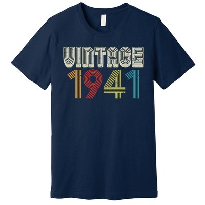 Vintage 1941 Retro 80 Years Old 80th Birthday Premium T-Shirt