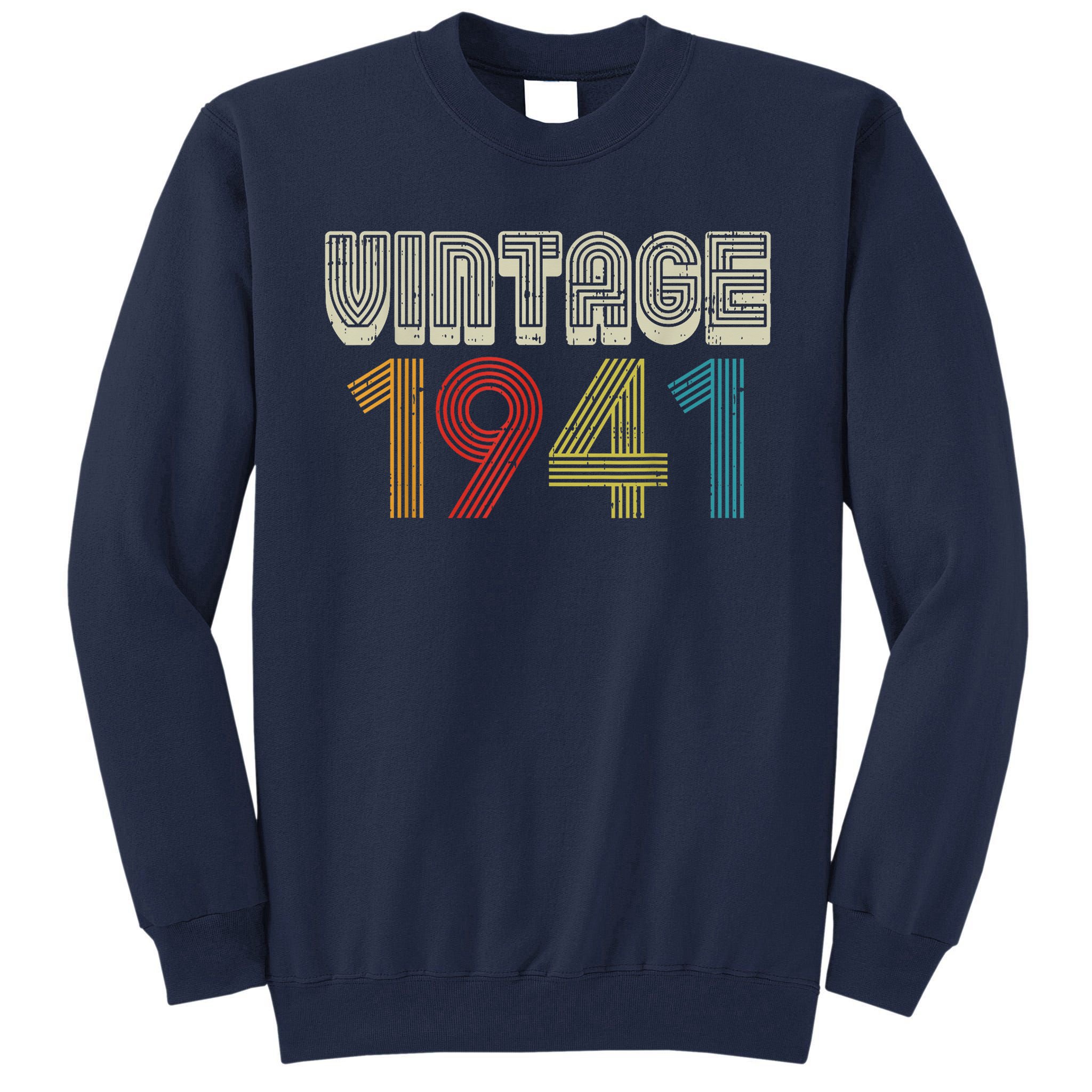 Vintage 1941 Retro 80 Years Old 80th Birthday Tall Sweatshirt